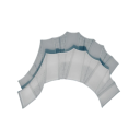 Luvas de natação em silicone com membrana flutuante de dedos cortados 15 x 4 cm Acessório de natação para treino Melhoria da força das mãos e da braçada 2