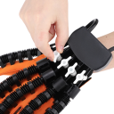 Luvas de reabilitação para a mão direita tamanho L 7–9 cm largura da palma 16–18 cm comprimento treinador de dedos 3