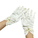 Luvas de senhora curtas com dedos e pérola 28,5x8,5 cm luvas elegantes e respiráveis para ocasiões sociais e festivas 4