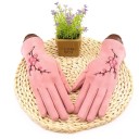 Luvas femininas com flores 3