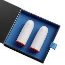 Luvas tácticas para jogos para telemóveis Coberturas de dedos em fibras de prata Luvas antiderrapantes Resistentes ao suor Fibra de vidro 3