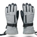 Luvas unissexo impermeáveis para esqui com função de toque na tela Luvas quentes de inverno Luvas para esqui e snowboard para homens 2