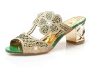 Luxe damespumps met bloem 5