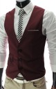 Luxe heren formeel vest - Rood 1