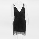 Luxe mini-jurk met franjes 4