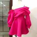 Luxe mini-jurk roze 2