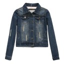 Luxuriöse Damen-Jeansjacke J1365 5