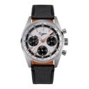 Luxuriöse Herrenmechanik-Chronograph Handaufzug Tachymeter und 24-Stunden-Anzeige Gehäuse 38 mm Edelstahl 316L Saphirglas Lederarmband 7