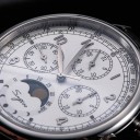 Luxuriöse Herrenmechanikuhren Chronograf mit Mondphasen und Datum Transparentes Gehäuse 41 mm Saphirglas Edelstahl 316L Lederarmband 8