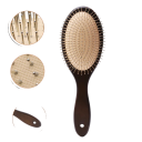 Luxuriöse Holz-Haarmassagebürste 24 x 7,8 cm Damenbürste mit Stahlkugeln Entwirrbürste für die Kopfhautmassage 5