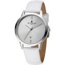 Luxuriöse stilvolle Damenarmbanduhren mit Datum Gehäuse 38 mm Dicke 8,5 mm Quarzwerk Edelstahl Lederarmband Wasserdicht 3 ATM 4