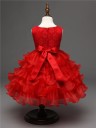 Luxury Girls' Dress - Red 3