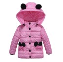 Luxury Girls' Winter Coat with Dots J917 5