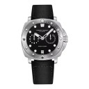 Luxury Men's Automatic Watch with Date Power Reserve Indicator Water Resistant 200 m Case 41 mm Stainless Steel Nylon Strap 10