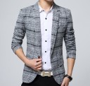 Luxury Men's Checked Blazer J1992 5