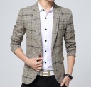 Luxury Men's Checked Blazer J1992 7