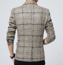 Luxury Men's Checked Blazer J1992 8