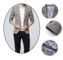 Luxury Men's Checked Blazer J1992 9