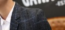 Luxury Men's Checked Blazer J1992 11