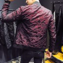 Luxury Men's Jacket with Flowers J1374 5