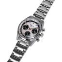 Luxury Men's Mechanical Chronograph Watch with Manual Winding Transparent Case 38 mm Sapphire Glass Stainless Steel 316L Steel Bracelet 9