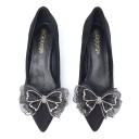 Luxury Women's High Heels Decorated with Bow J1980 14