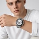 Luxus férfi automata kronográf óra tachiméterrel Zafírüveg 50 m vízálló 39 mm ház 316L rozsdamentes acél Acél 7
