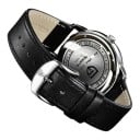 Luxus Herrenarmbanduhr mit Datumsanzeige Wasserdicht bis 100 m Gehäuse 40 mm Edelstahl Armband aus echtem Leder Für jeden Tag 6