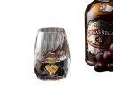 Luxus kristály üvegpohár 15 ml 3 x 6 x 2,5 cm Gyémántcsiszolás Arany dekoráció 24K fólia Ajándék pohár alkoholhoz 4