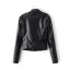 Luxusná dámska bunda motorkárskeho štýlu - Čierna 1