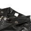 Luxusná dievčenská bunda z umelej kože - Čierna 1