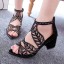 Luxusné dámske sandále s kamienkami 1