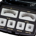 Luxusné magnetické umelé riasy 12 x 27 mm + segmenty 5 mm Sada pre prirodzený objem Opakovane použiteľné riasy jednoduchá aplikácia 2