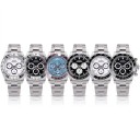 Luxusné pánske automatické hodinky Chronograf s priehľadným viečkom Safírové sklo Pouzdro 39 mm Nerezová oceľ 316L Oceľový náramok 1