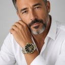 Luxusní pánské mechanické hodinky s průhledem na strojek Svítící ručičky Pouzdro 42 mm Nerezová ocel Stříbrno-zlatý náramek Voděodolné 4