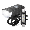 Luz de bicicleta dianteira e traseira 2 pcs 3