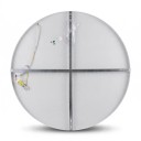 Luz de parede em forma de lua 30 x 4 cm 18 W Luz branca fria Para divisões de 5–8 m² Lâmpada de parede para quarto e quarto de criança 2