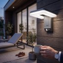 Luz de parede solar com cabeça articulada 3 modos de iluminação Sensor infravermelho de movimento 12,5 x 11 cm ABS Classe de proteção IP65 Para fachada e entrada 5