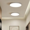 Luz de teto LED circular fina 30 W branca neutra Lustre moderno estreito à prova de água IP65 Painel LED redondo 32 x 4,5 cm 2