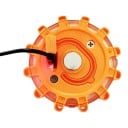 Luz LED de advertencia 1 unidad USB recargable Disco magnético parpadeante 10 cm Batería 650 mAh 9 modos Luz de emergencia naranja para coche 7