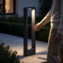 Luz LED de Coluna Exterior à Prova de Água 15 W COB 3000 K 60 cm Corpo de Alumínio AC 85–265 V Preta Lâmpada de Jardim para Vila e Pátio 4