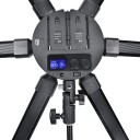 Luz LED de estúdio com 288 diodos Forma de estrela com 6 braços Tripé e suporte para telefone Temperatura 3200–5600 K Potência 60 W Para foto e vídeo 4