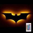 Luz LED de pared en forma de murciélago RGB con control remoto 40 cm carga USB 2