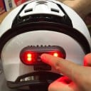Luz LED de seguridad para casco Luz roja autoadhesiva en la parte trasera del casco para mejor visibilidad en la carretera Material ABS y PC 2