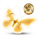 Luz LED en Forma de Mariposa de 40 cm Dinámica con Alas Móviles Luz Decorativa de 12 V ABS Blanca Cálida para Jardín y Hogar 2