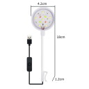 Luz LED para acuario Iluminación mini a prueba de agua para plantas acuáticas Accesorios para acuarios pequeños y decorativos de vidrio de 2 a 5