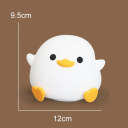 Luz nocturna inalámbrica en forma de pato, 12 x 9,5 cm, luz LED de silicona, USB-C, 3 niveles de brillo, lámpara decorativa para dormitorio 2