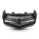 Luz traseira LED para motocicleta Yamaha Tenere 700 XTZ700 Luz de travão com piscas integrados 152 x 52 mm 12 V Lente fumada 1