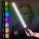 Luz tubular LED RGB com comando remoto Barra de luz 55 cm Intensidade e cores ajustáveis 3200–5600 K Bateria 2600 mAh Para foto e vídeo 3