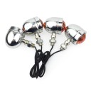 Luzes de aviso universais para motocicleta 4 pcs 3